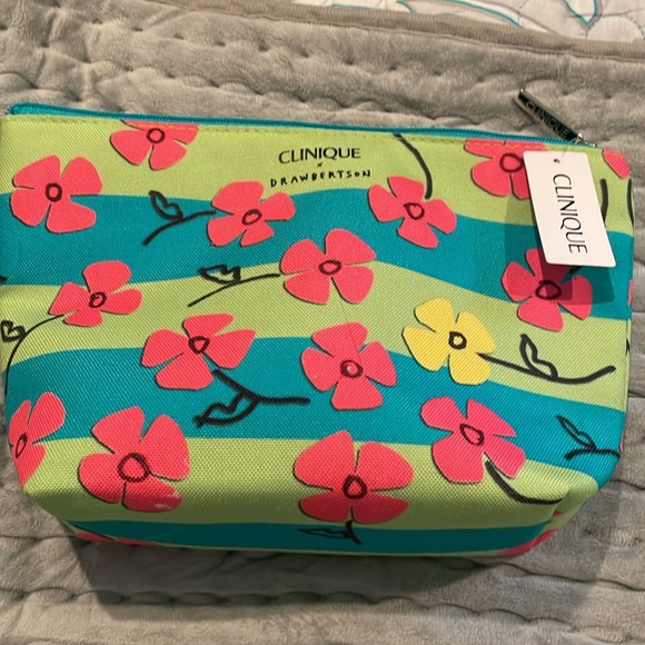 Clinique & Drawbertson Vibrant Floral  Makeup Pouch with 6 pieces..Clinique🔺Dior - Picture 5 of 6